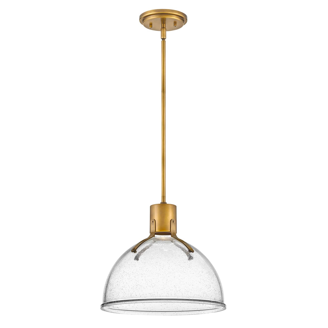Hinkley Argo Medium Pendant Light | Heritage Brass & Seedy Glass