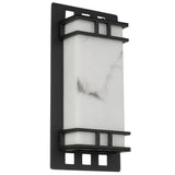 Telbix Burch 7W LED Exterior Wall Light | Black