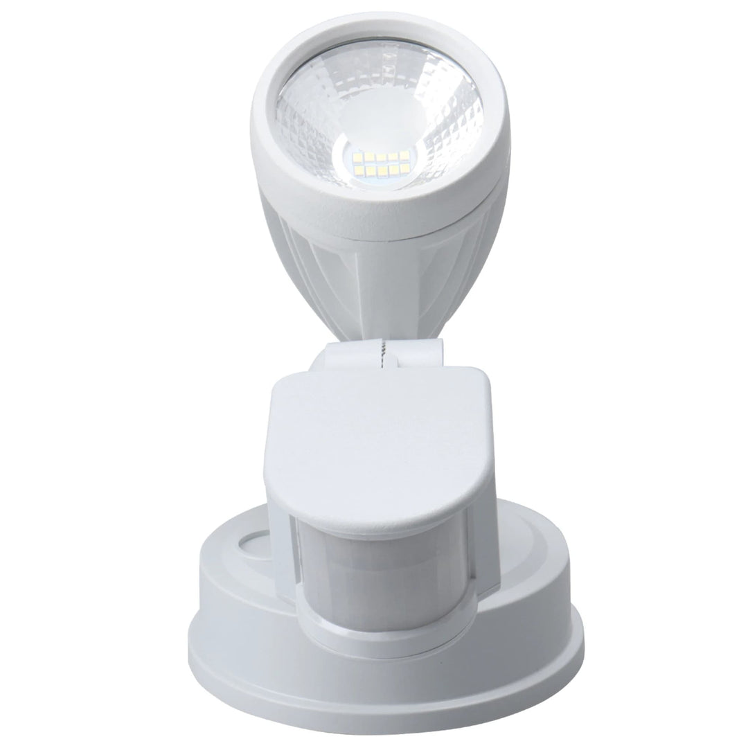 Telbix Illume Single Exterior Security Spotlight with Sensor | White