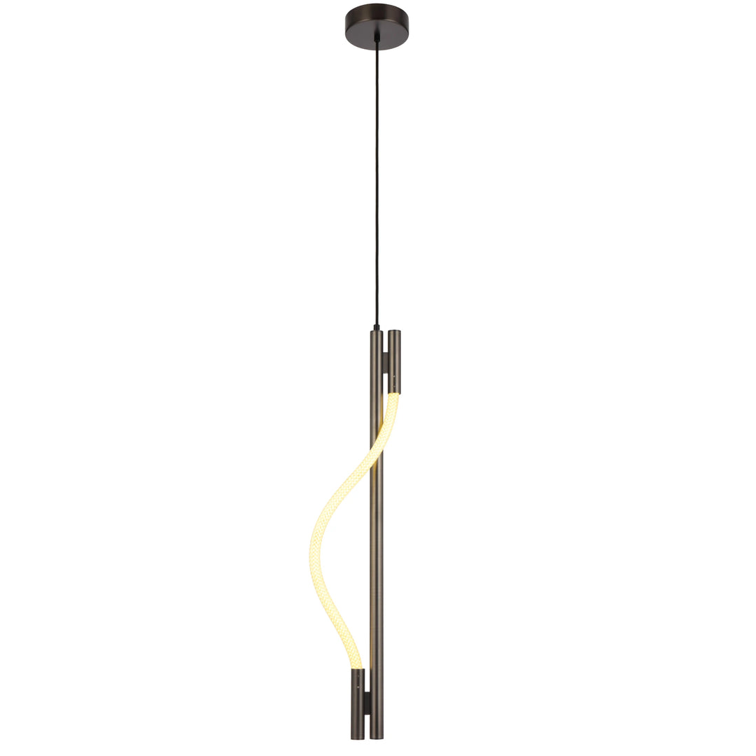 Telbix Taft 750mm LED Pendant Light | Gun Metal