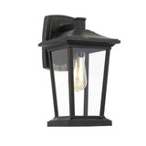 Telbix Walton Lantern Style Exterior Wall Light IP44 (E27) | Black