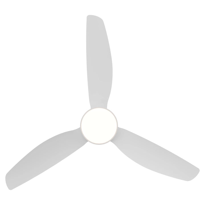 Calibo Sora 52" DC Ceiling Fan with LED Light, Wall Control and Remote | White