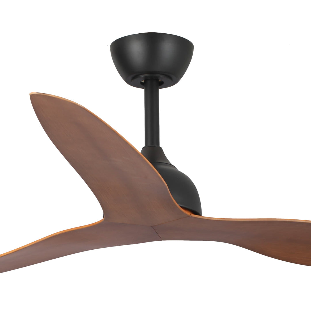 Fanco Eco Style DC 52" Ceiling Fan With Remote | Black & Koa