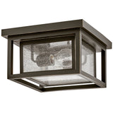 Hinkley Republic Small Exterior Flush Mount | Oil Rubbed Bronze