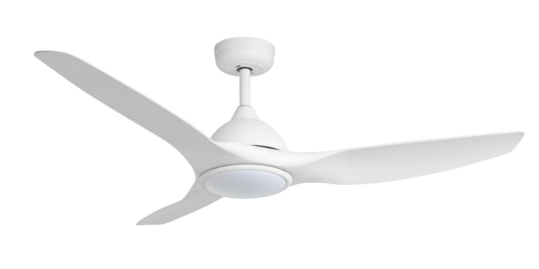 Fanco Horizon Smart High Airflow 52" DC Ceiling Fan with CCT LED Light & Remote | White