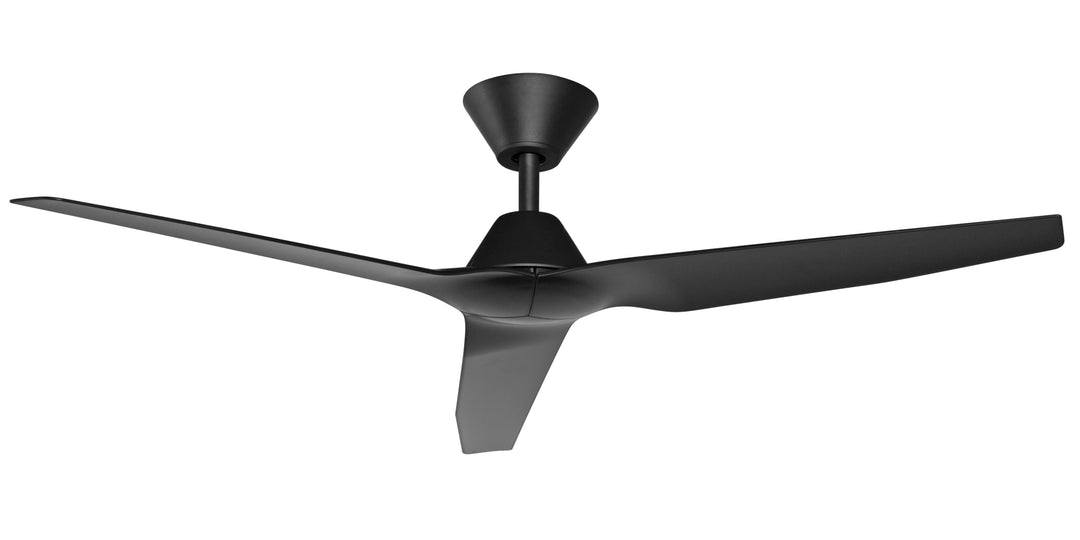 Fanco Infinity-iD 54" Smart DC Ceiling Fan with TriControl | Black