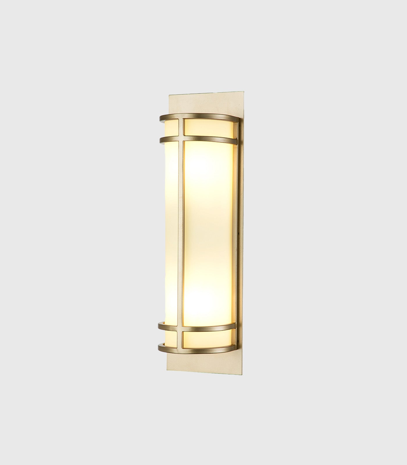 Elstead Fusion Glass Wall Light – 2 Light, Painted Natural Brass