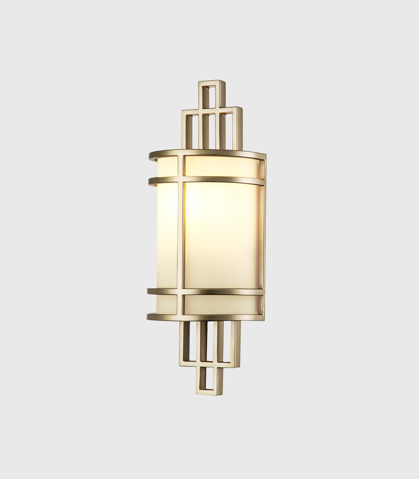 Elstead Fusion Glass Wall Light – 1 Light, Painted Natural Brass