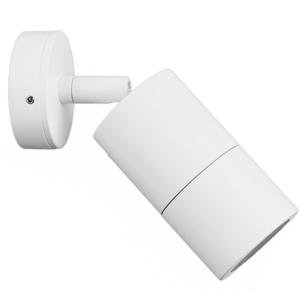 Roslin IP65 Exterior Single Adjustable Wall Light, GU10, White