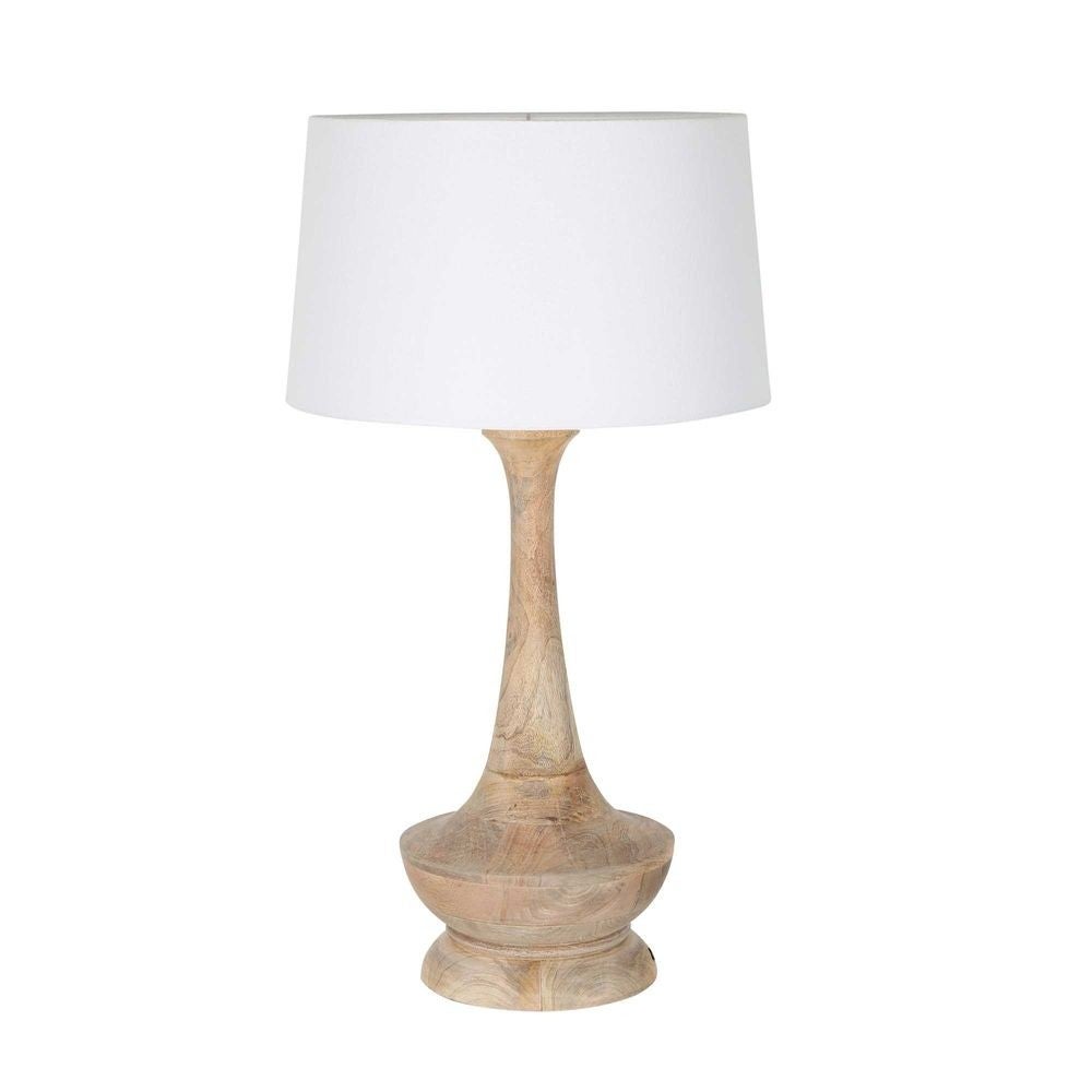 Peninsula Wooden Base Table Lamp, Natural